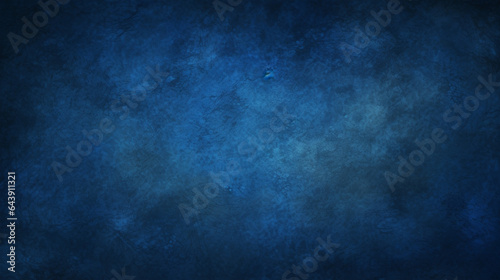 Dark blue background with a grunge texture, abstract background design, Generative AI