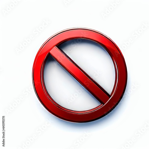 Creaative Illustration forbidden sign no entry prohibited logo  photo