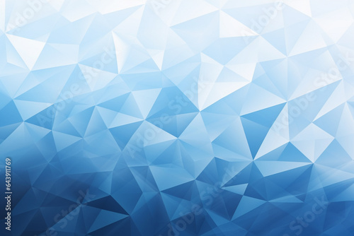 A blue and white geometric background with triangles, abstract background design, Generative AI