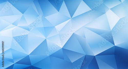 A blue and white geometric background with triangles, abstract background design, Generative AI