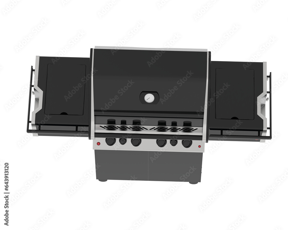 Barbeque grill chair isolated on transparent background. 3d rendering - illustration Barbeque grill chair isolated on transparent background. 3d rendering - illustration