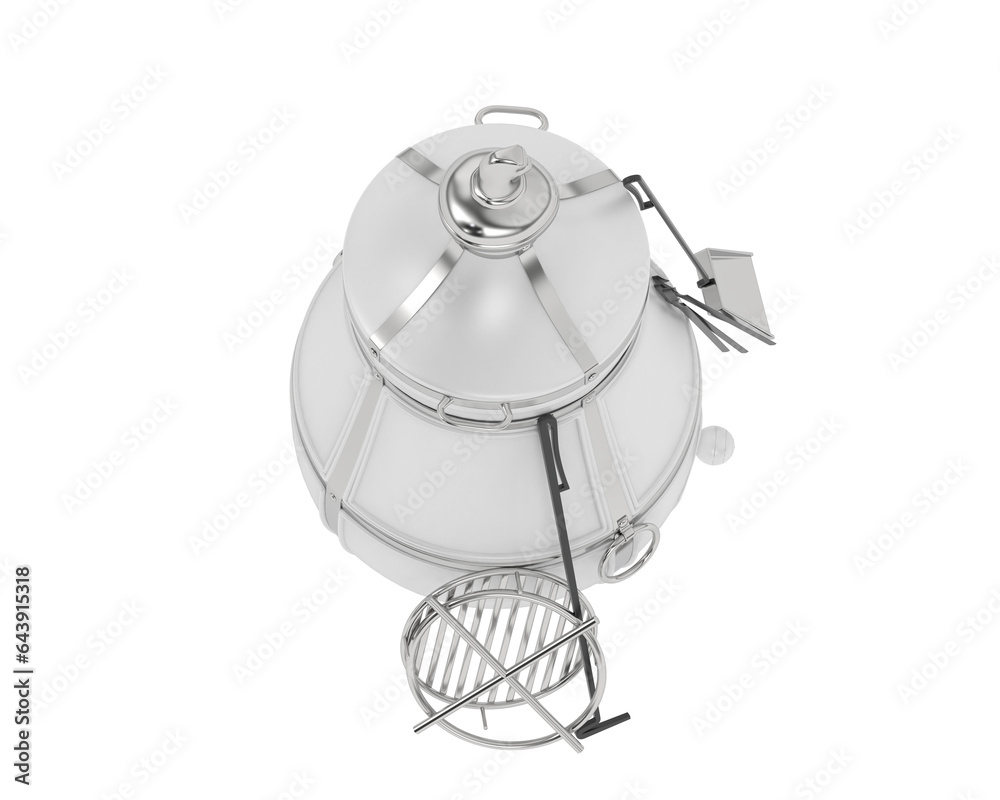 Oven isolated on transparent background. 3d rendering - illustration Oven isolated on transparent background. 3d rendering - illustration
