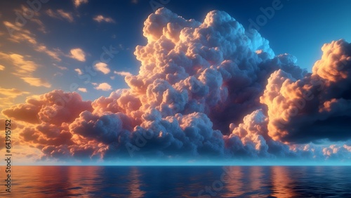 Enchanting 3D Cloudscape: Vivid Colors and Celestial Wonders Unveiled in Mesmerizing Art © Duka Mer