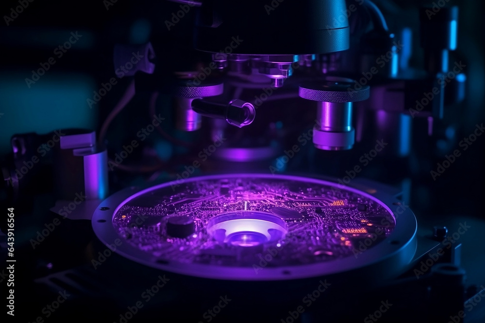 microscope in laboratory. microscope in laboratory.