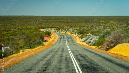 Road through the Kalbarri National Park, WA, Australia