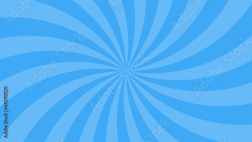 Simple Light Blue Curved Radial Lines Effect Vector Background