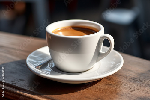 Hot latte coffee