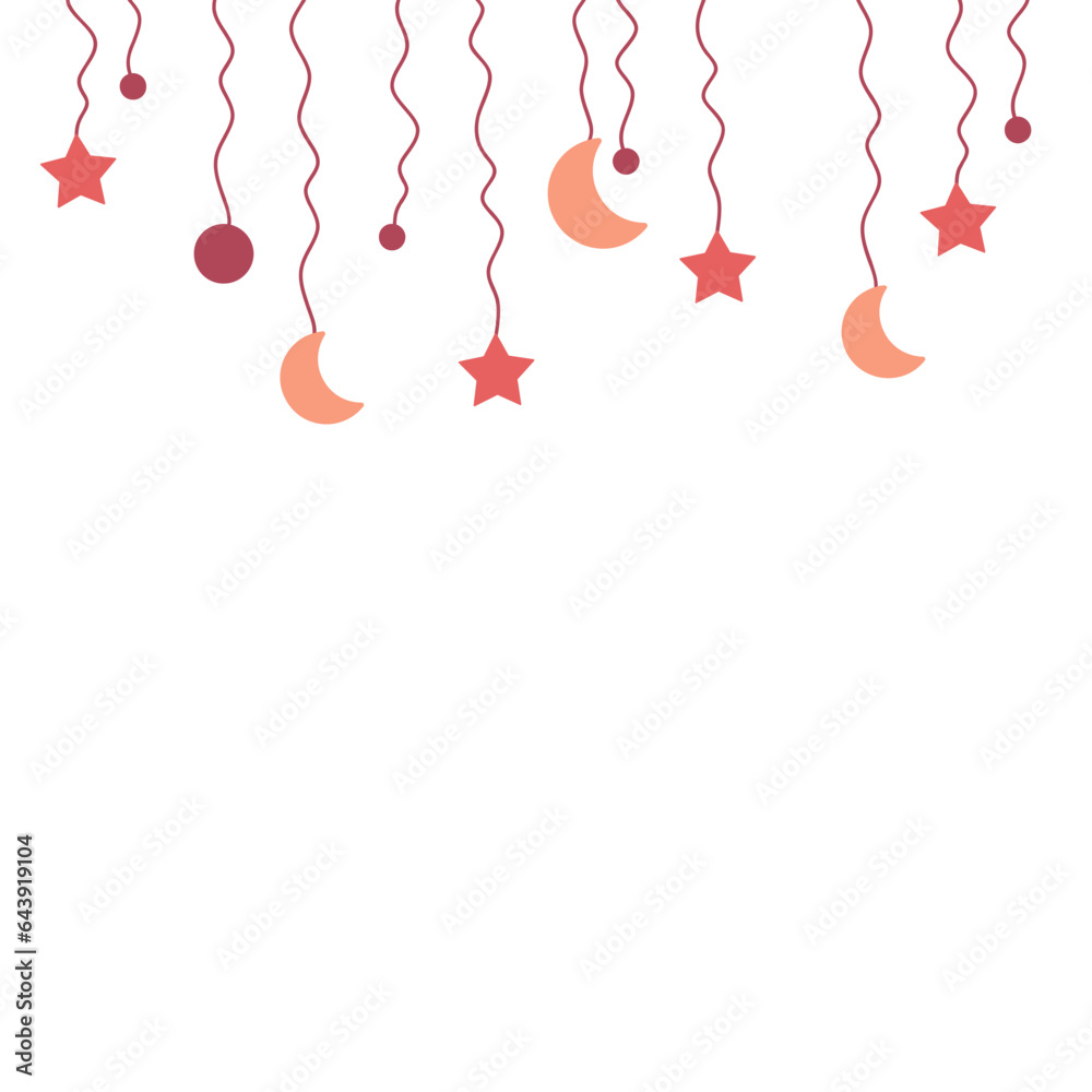 Moon Crescent And Star Dangling Moon Crescent And Star Dangling