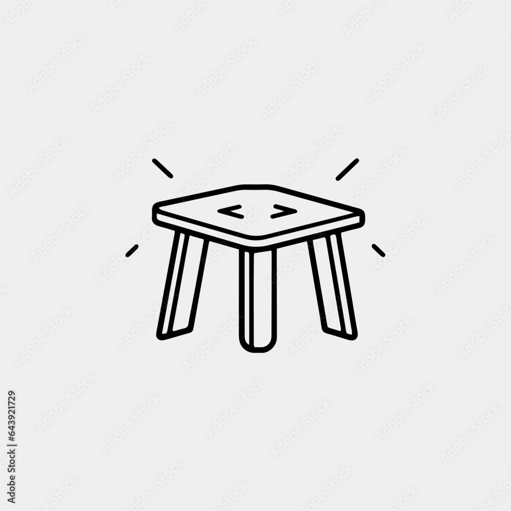 chair icon. vector illustration isolated on white chair icon. vector illustration isolated on white