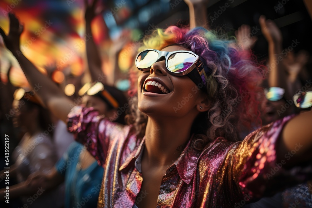 Woman surrounding at Concert Festival, Generate with Ai. Woman surrounding at Concert Festival, Generate with Ai.