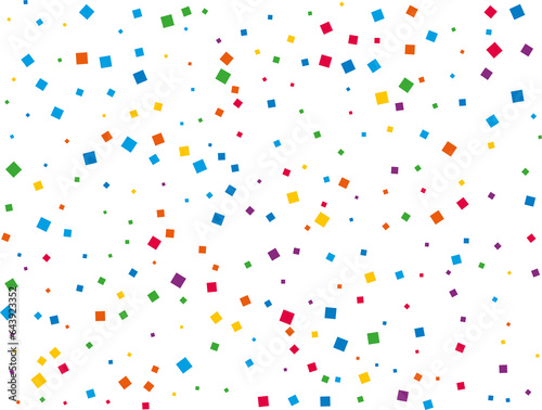 Wedding Rainbow Square Confetti