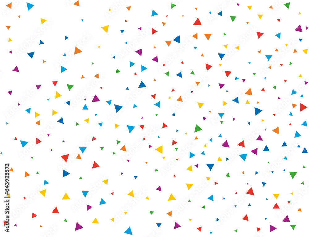 Fairy Rainbow Triangular Confetti