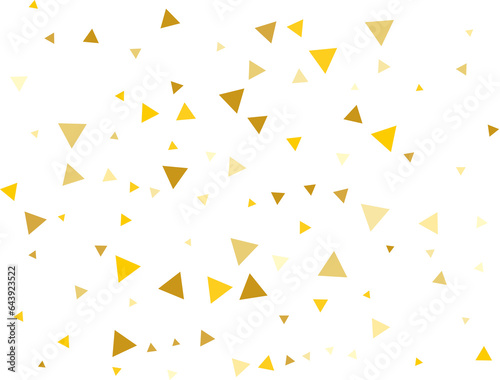 Gold Triangular Confetti