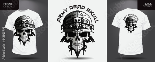 skull t-shirt stylish and clothing printable trendy tshirt design. print, industrial products.