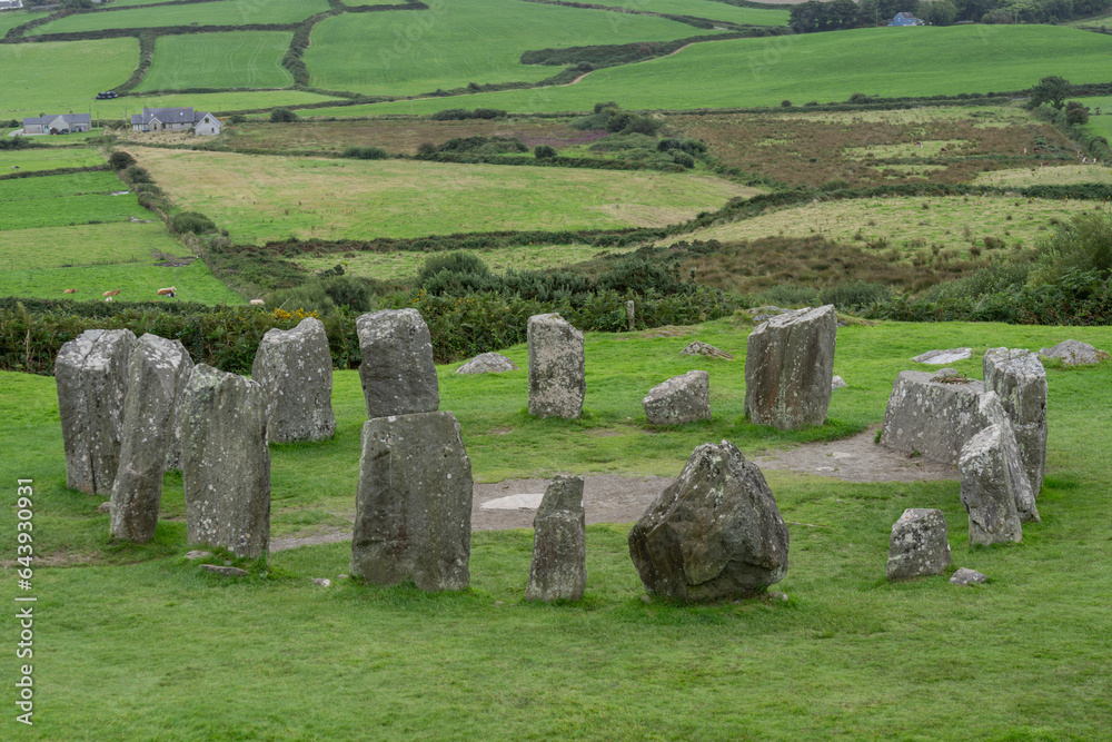 Megalithic Circle of Drombeg, - The Altar of the Druid-, Rosscarbery approximately from the year 150 a. c., Ireland, United Kingdom