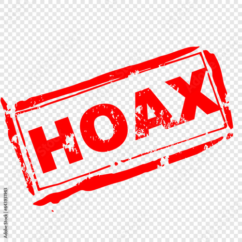 Hoax stamp rubber illustration vector