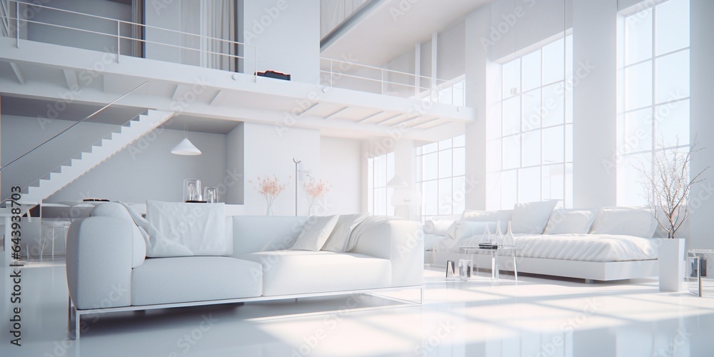 Modern white interior hugge style Modern white interior hugge style