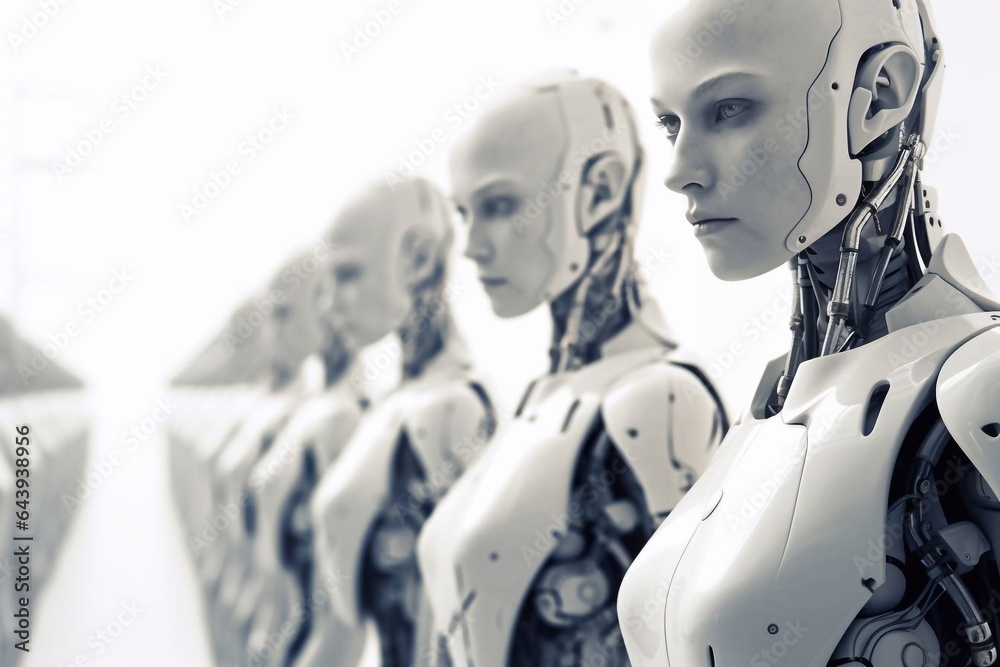 Cyborg robots futuristic mechanics Cyborg robots futuristic mechanics