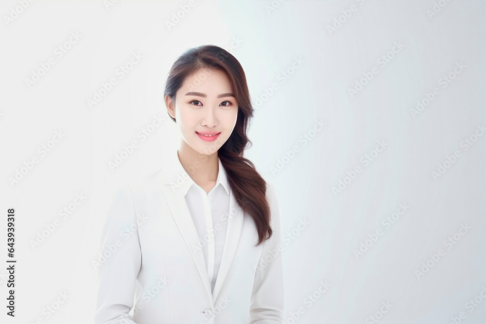 asian businesswoman with bright white background asian businesswoman with bright white background