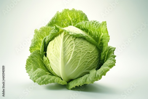 Cabbage photo realistic illustration - Generative AI.