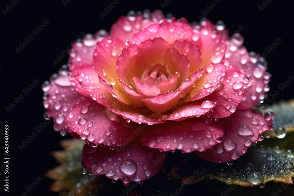 cactus in bloom with rain droplets on the petals cactus in bloom with rain droplets on the petals