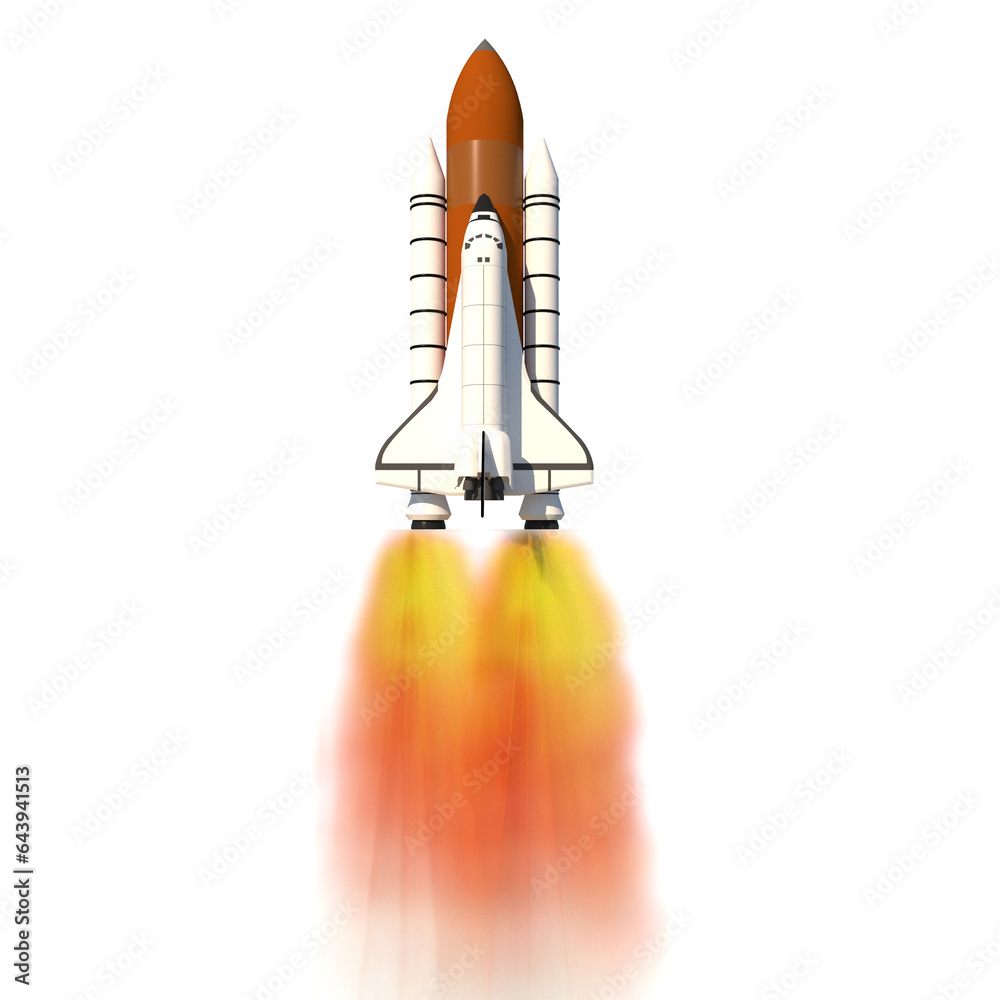 Naklejka premium rocket launch