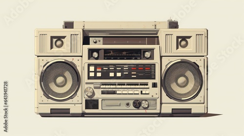 Retro boombox