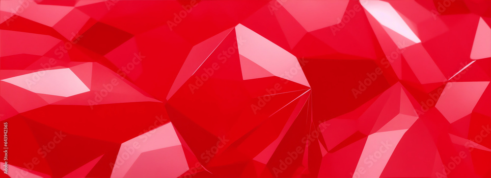 Red gem texture background from Generative AI