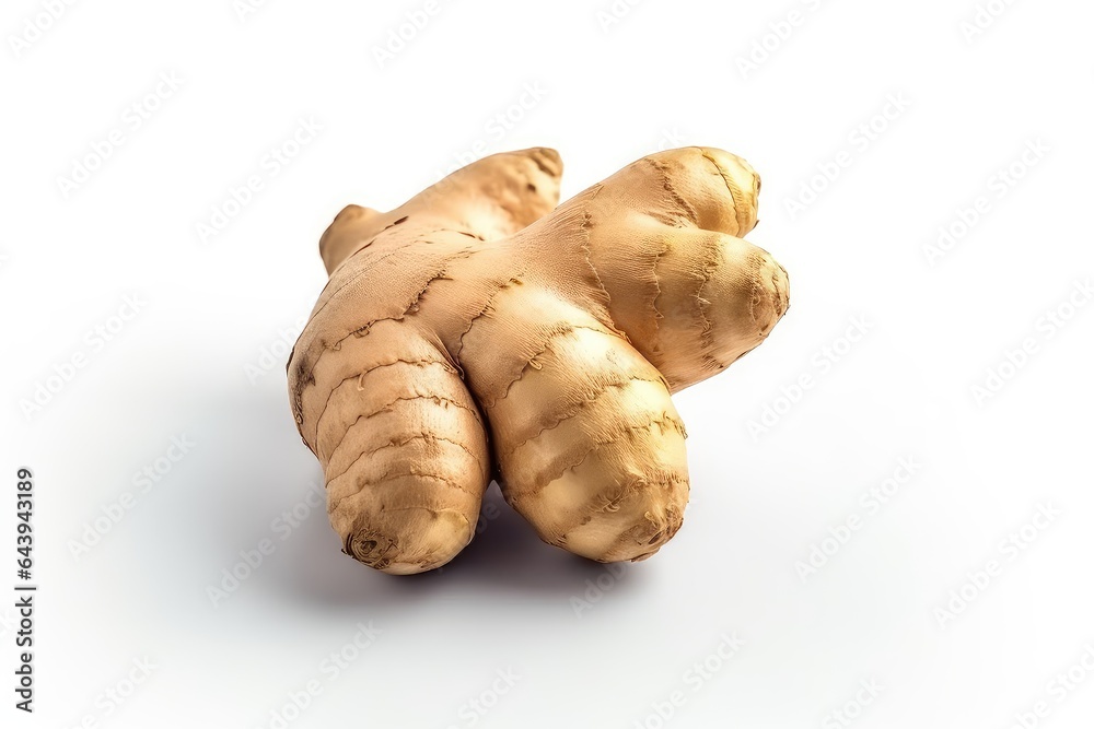 Ginger photo realistic illustration - Generative AI. Ginger photo realistic illustration - Generative AI.