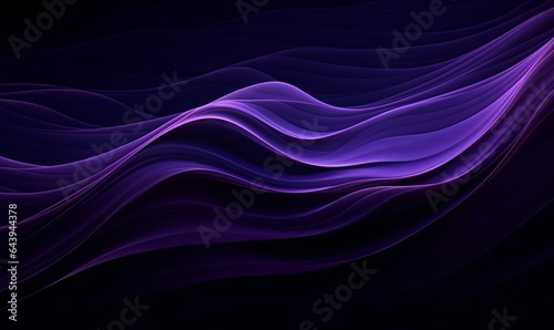 Purple Waves on Dark, Generative AI