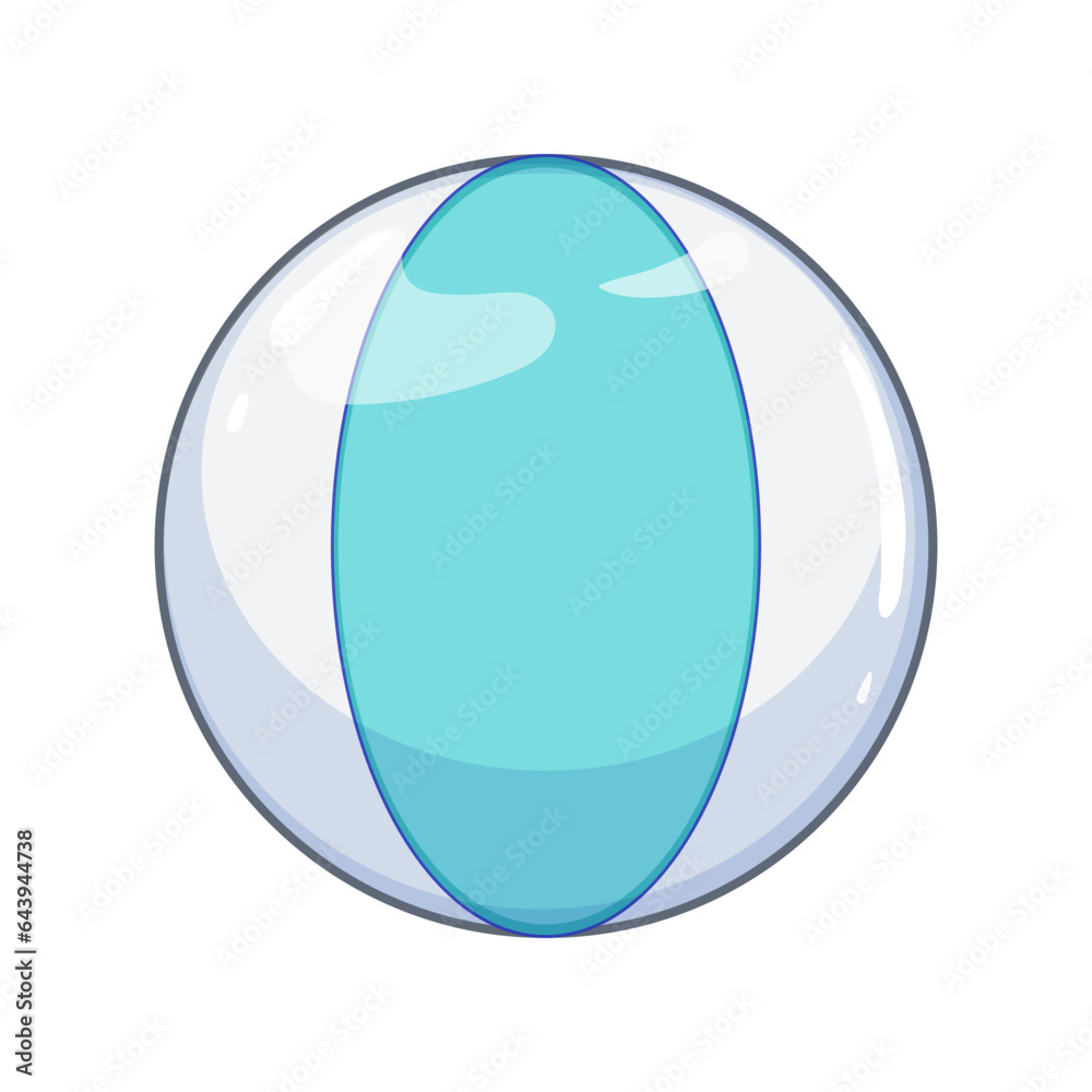 play beach ball cartoon. sea color, plastic pool, oon air play beach ball sign. isolated symbol vector illustration play beach ball cartoon. sea color, plastic pool, oon air play beach ball sign. isolated symbol vector illustration