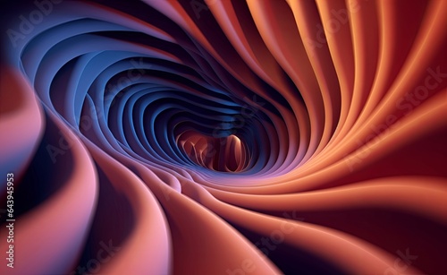 3D Abstract Background, Generative AI