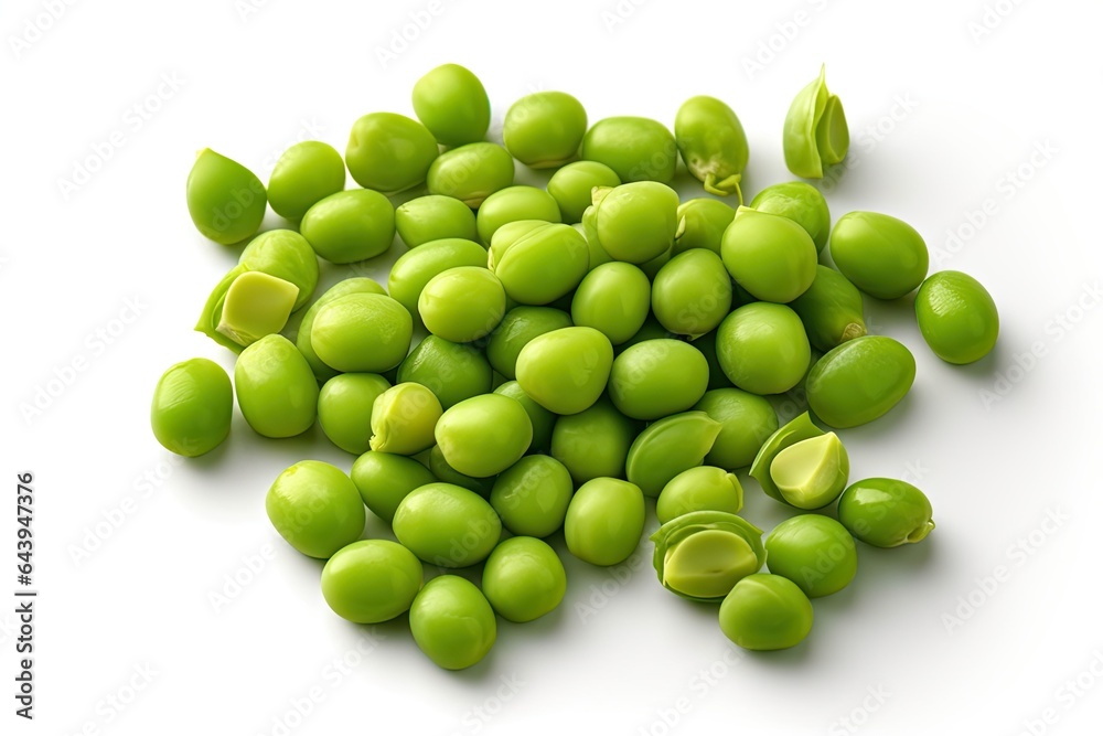 Peas photo realistic illustration - Generative AI. Peas photo realistic illustration - Generative AI.