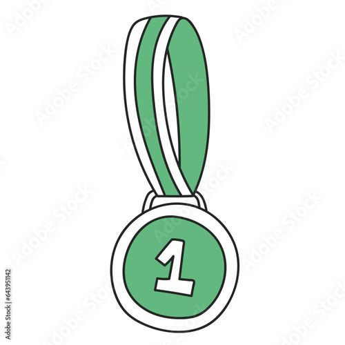 Medal minimalist illustration