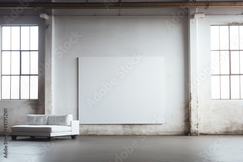 Mockup Frame. Modern Interior Design. Background. Your art space.