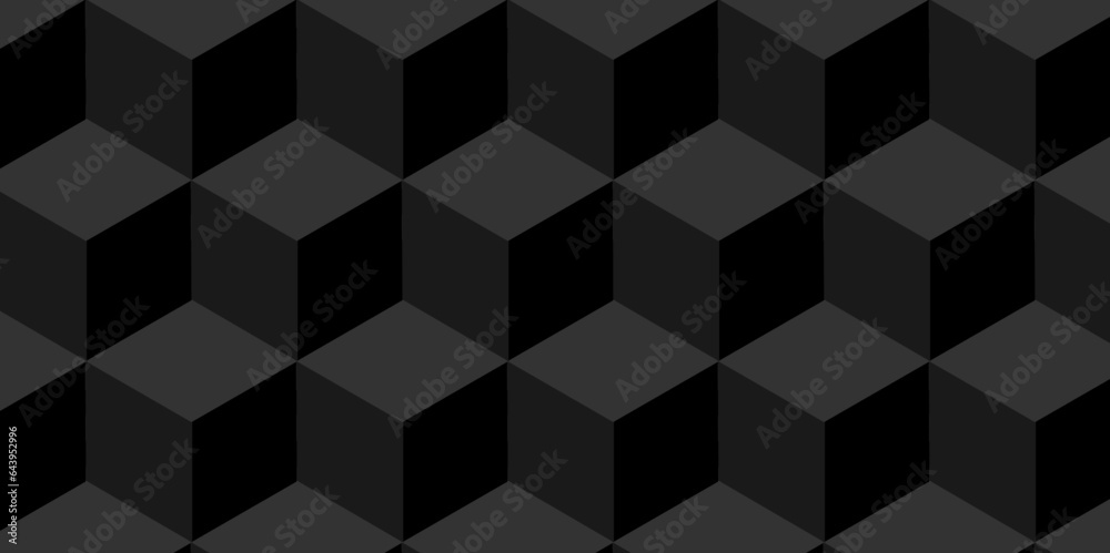 Background Black and white cube geometric seamless background. Seamless blockchain technology pattern. Vector iilustration pattern with blocks. Abstract geometric design print of cubes pattern. Background Black and white cube geometric seamless background. Seamless blockchain technology pattern. Vector iilustration pattern with blocks. Abstract geometric design print of cubes pattern.