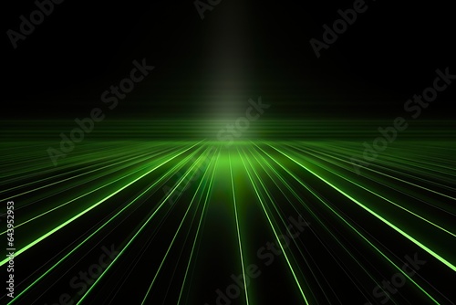 Background technology Gravitational field model, glowing lines green neon lines futuristic style.