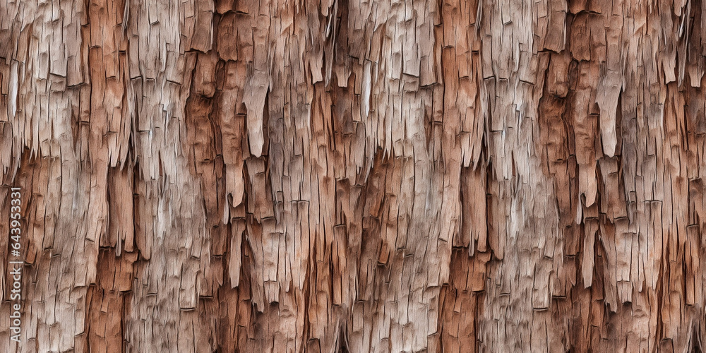Close-up shot of a tree trunk with cracked and wrinkled wood texture in a seamless repeating pattern. Close-up shot of a tree trunk with cracked and wrinkled wood texture in a seamless repeating pattern.