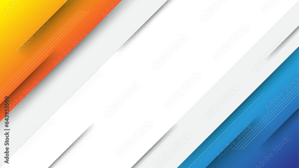 abstract blue and orange background with diagonal shapes composition. vector illustration abstract blue and orange background with diagonal shapes composition. vector illustration
