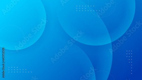 abstract blue circle background for presentation, banner, poster, web, etc. vector illustration