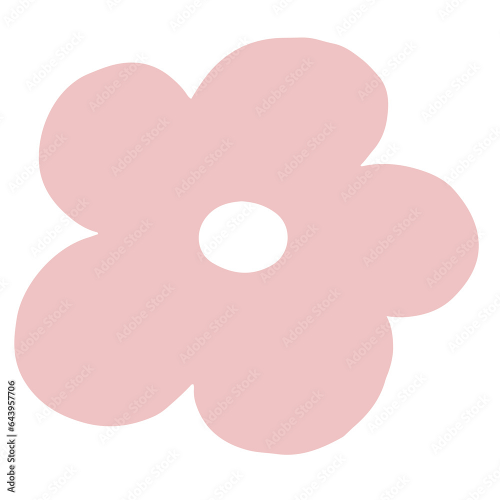 Flower shape flat illustration Flower shape flat illustration