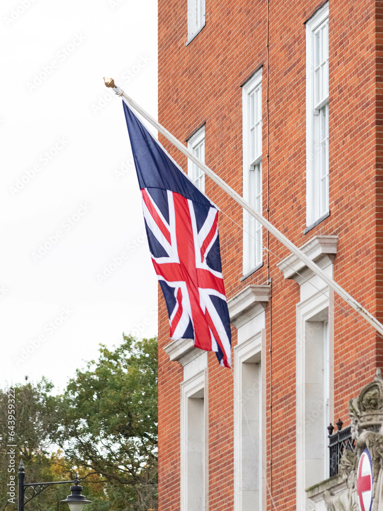 View of the flag of the United Kingdom