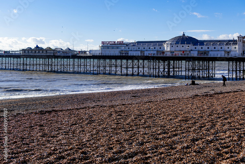 View of the beautiful city of Brighton photo