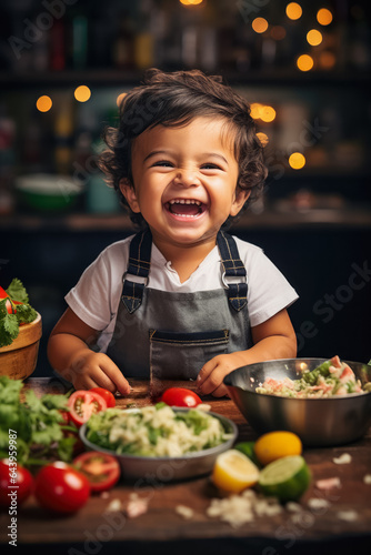 Delightful expressions captured as little ones explore a world of flavor through their first bites of global cuisine 
