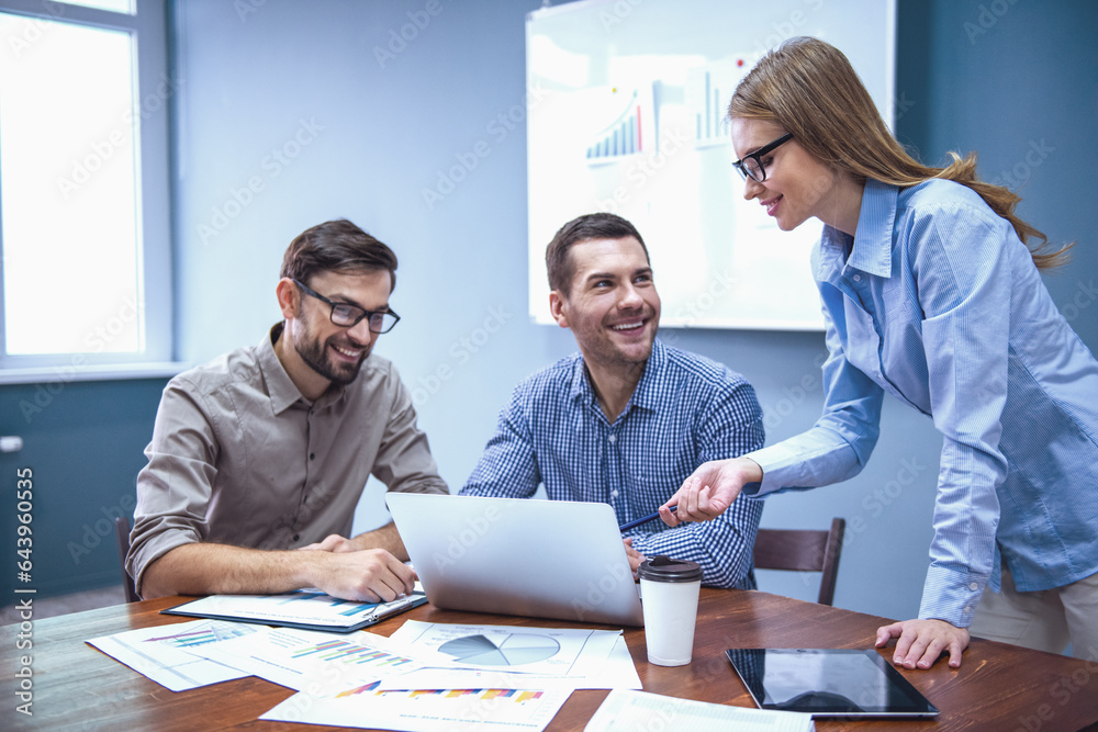 Obraz premium Business people working