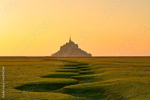 Le Mont-Saint-Michel at sunset