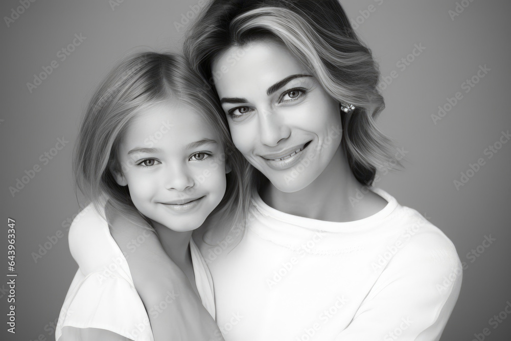 Close-knit Family: Mother and Daughter Close-knit Family: Mother and Daughter