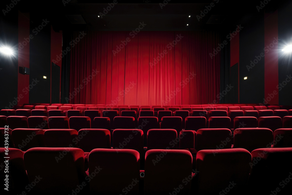 Fototapeta premium An Empty Exploitation Cinema