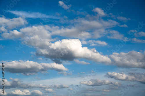 Fototapeta Naklejka Na Ścianę i Meble -  Beautiful white clouds on blue sky