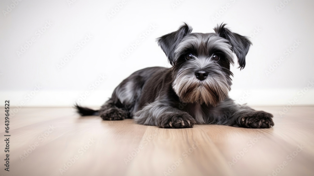 At-Home with a Miniature Schnauzer